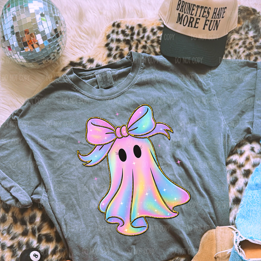 Iridescent Ghost Tee Or Sweatshirt