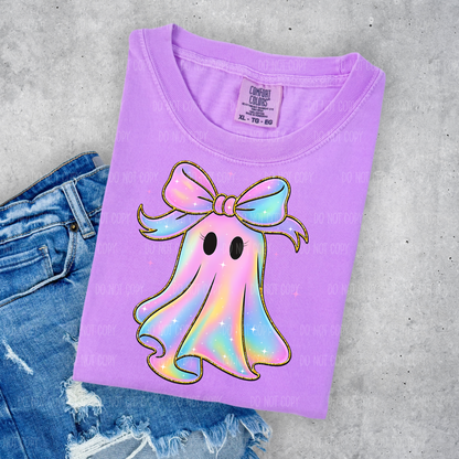 Iridescent Ghost Tee Or Sweatshirt