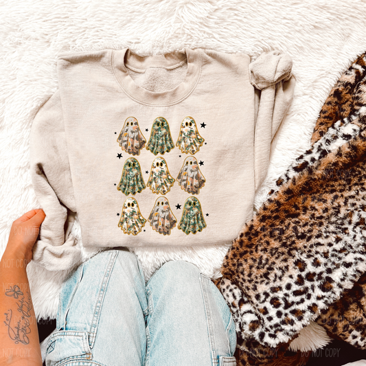Camo Ghosts Tee Or Sweatshirt