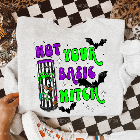 Not Your Basic Witch Tee Or Sweatshirt