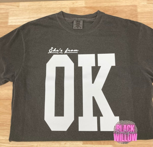 She's From Texas (All States Included) Comfort Colors Tee