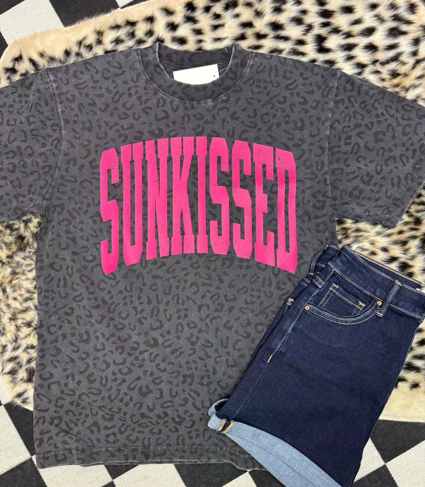 Sunkissed Leopard Tee