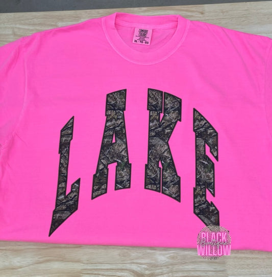 Camo Lake Comfort Colors Tee