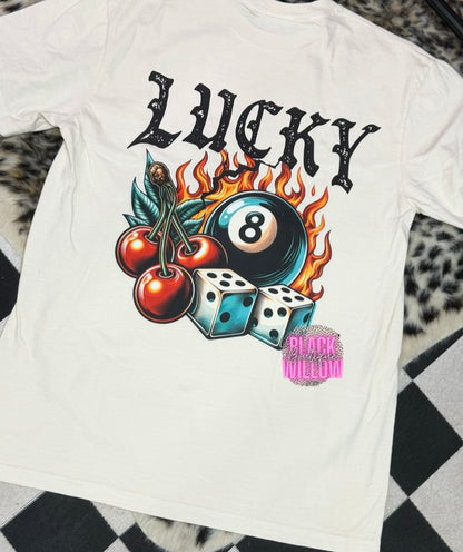 Lucky Eight Ball Tee Or Sweatshirt