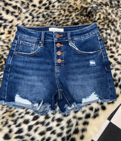 The Ellie Mid Rise Denim Shorts