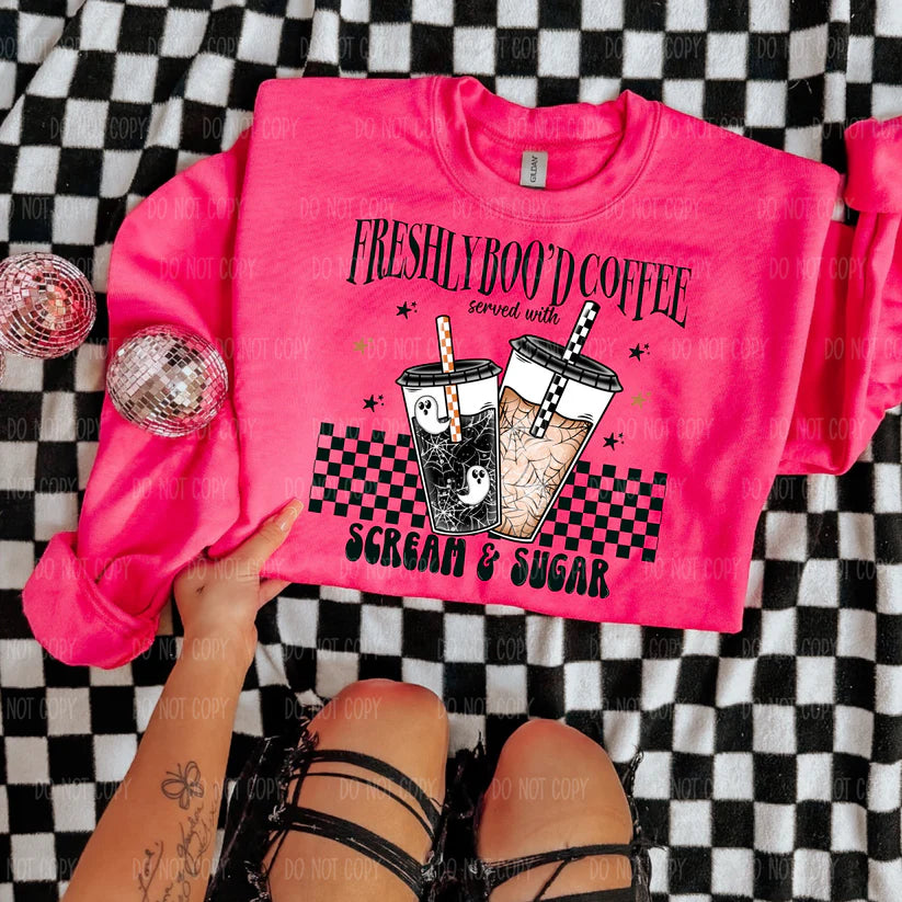 Freshly Boo'd Coffee Tee Or Sweatshirt