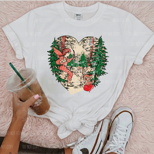 Vintage Valentines Single Print DTF Transfer