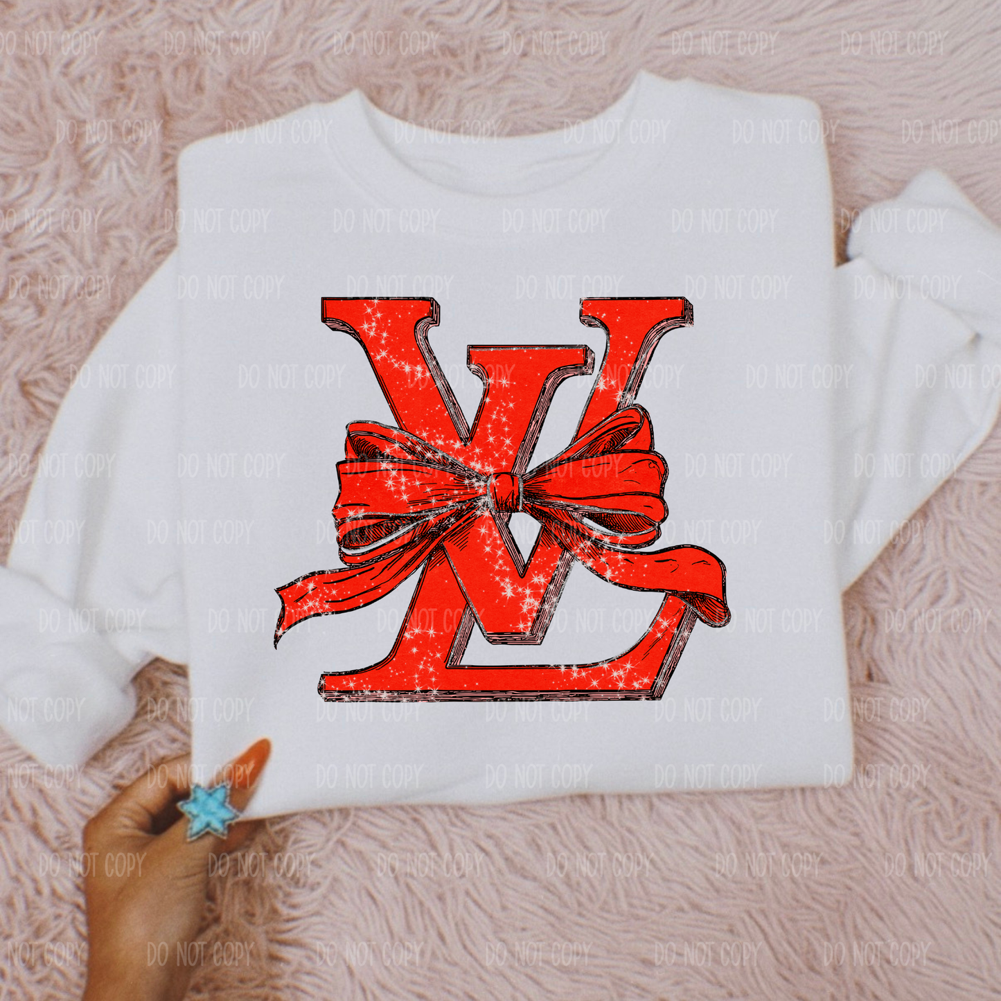 LV Bow Single Print DTF Transfer