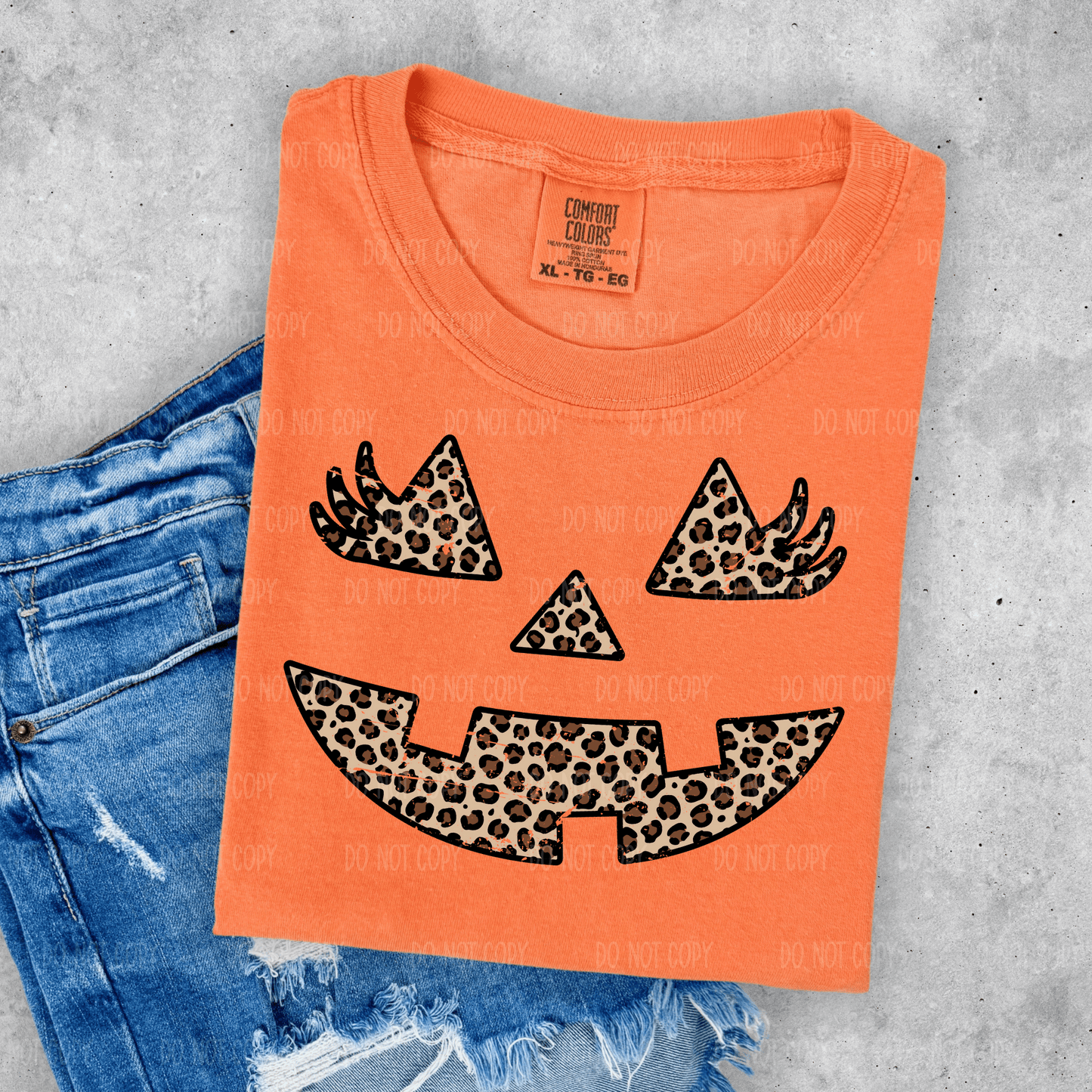 Leopard Pumpkin Single Print DTF Transfer
