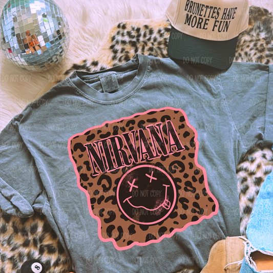 Leopard Nirv@na Tee Or Sweatshirt
