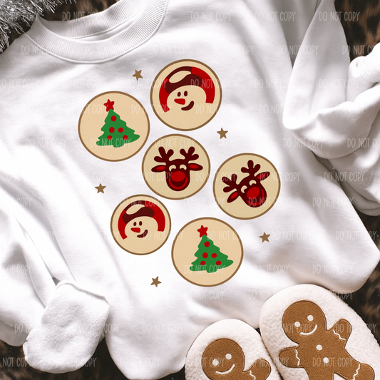 Christmas Cookies Single Print DTF Transfer