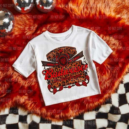 Leopard Bud Tee Or Sweatshirt