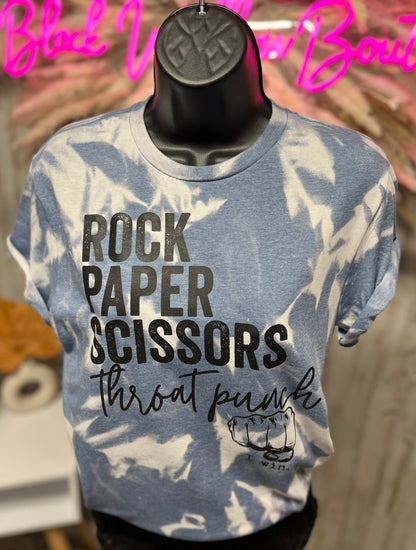 Rock Paper Scissors Throat Punch Tee