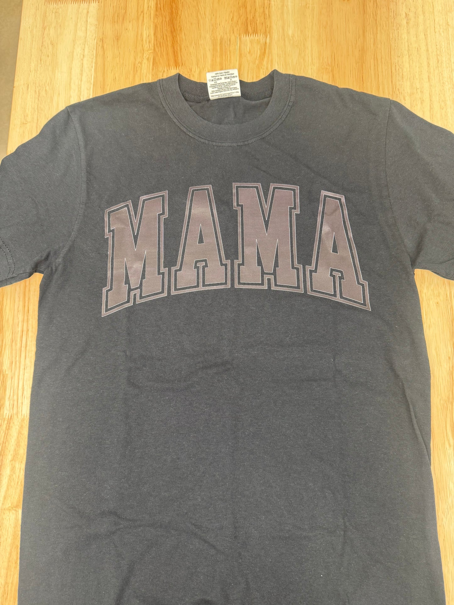 Black Monochrome Mama Tee Or Sweatshirt