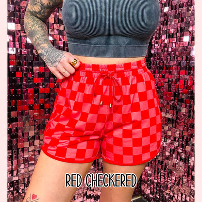 Black Willow Drawstring Active Shorts