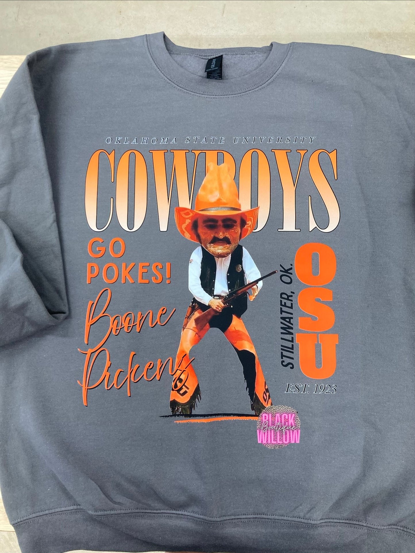 Orange Oklahoma Tee Or Sweatshirt