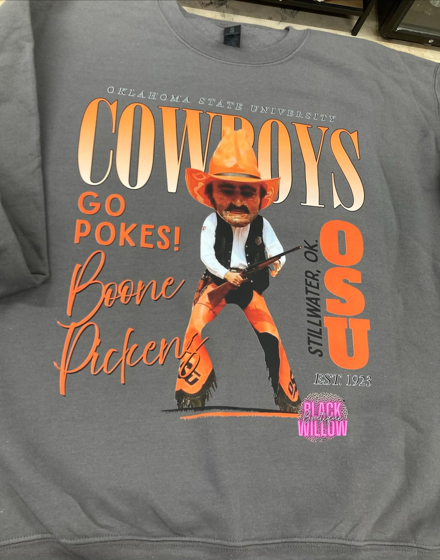 Orange Oklahoma Tee Or Sweatshirt