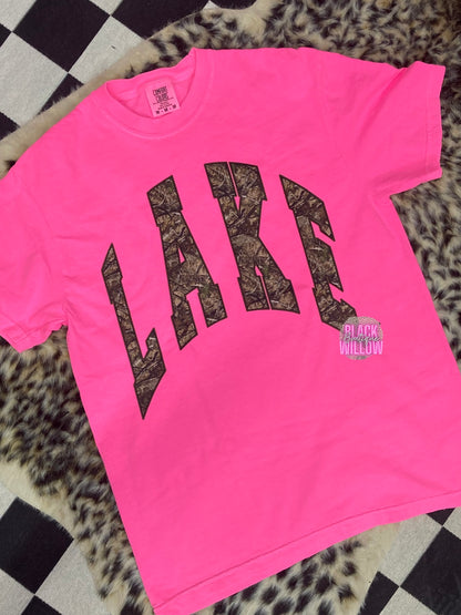 Camo Lake Comfort Colors Tee