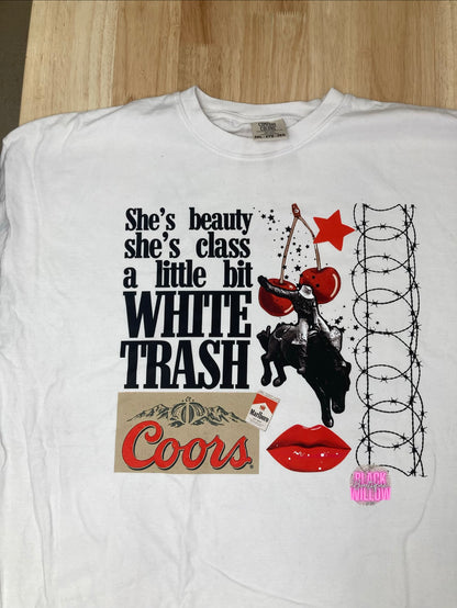 White Trash Collage Tee Or Sweatshirt