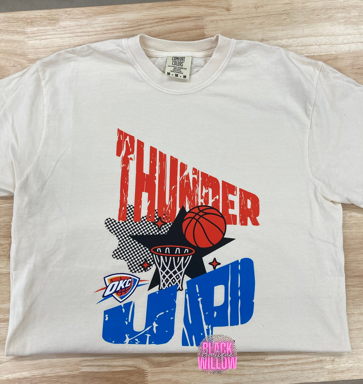 Thunder Basketball Tee Or Sweatshirt