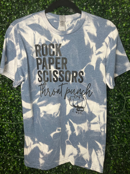 Rock Paper Scissors Throat Punch Tee