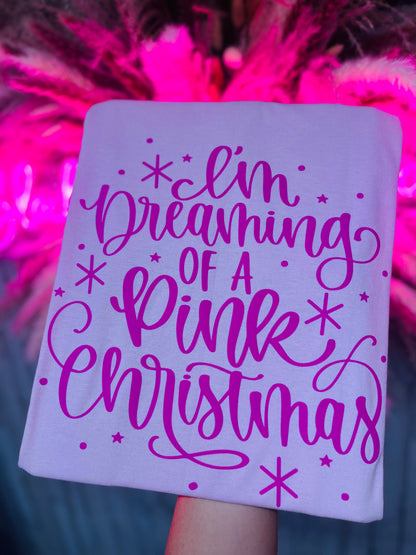 Dreaming Of A Pink Christmas Tee