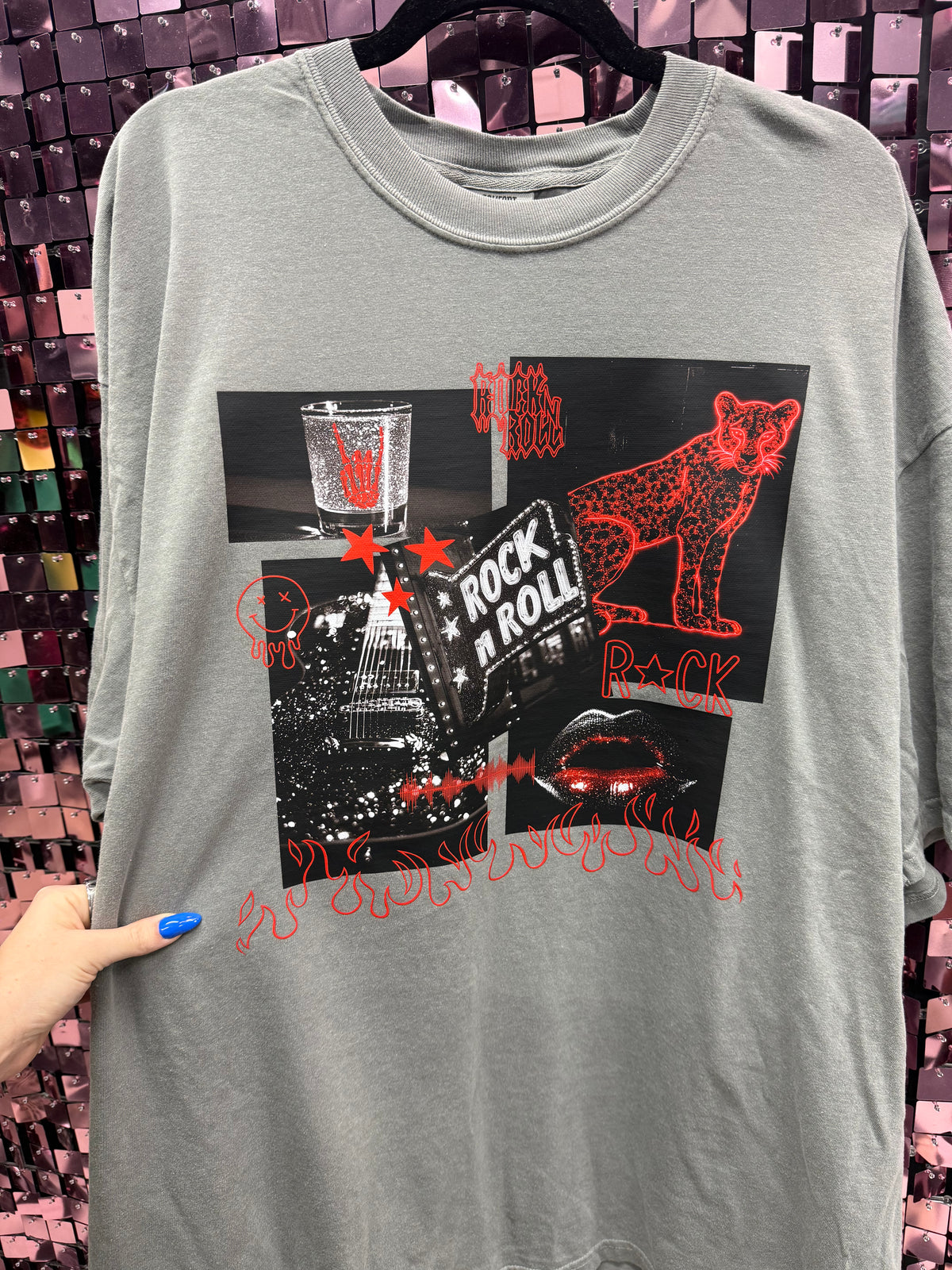 Rock & Roll Collage Tee Or Sweatshirt