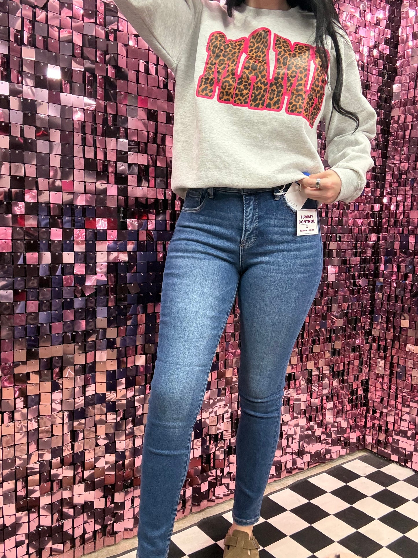 The Sam Tummy Control Mid Rise Ankle Skinny Jeans