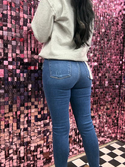The Sam Tummy Control Mid Rise Ankle Skinny Jeans