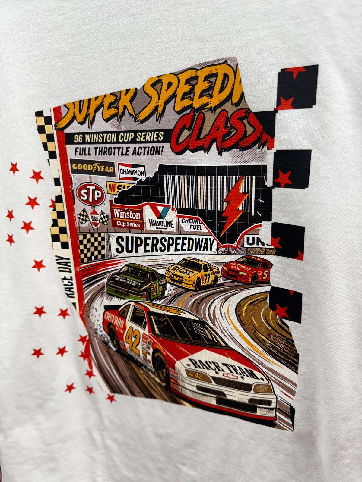 Super Speedway Race Team Tee Or Sweatshirt