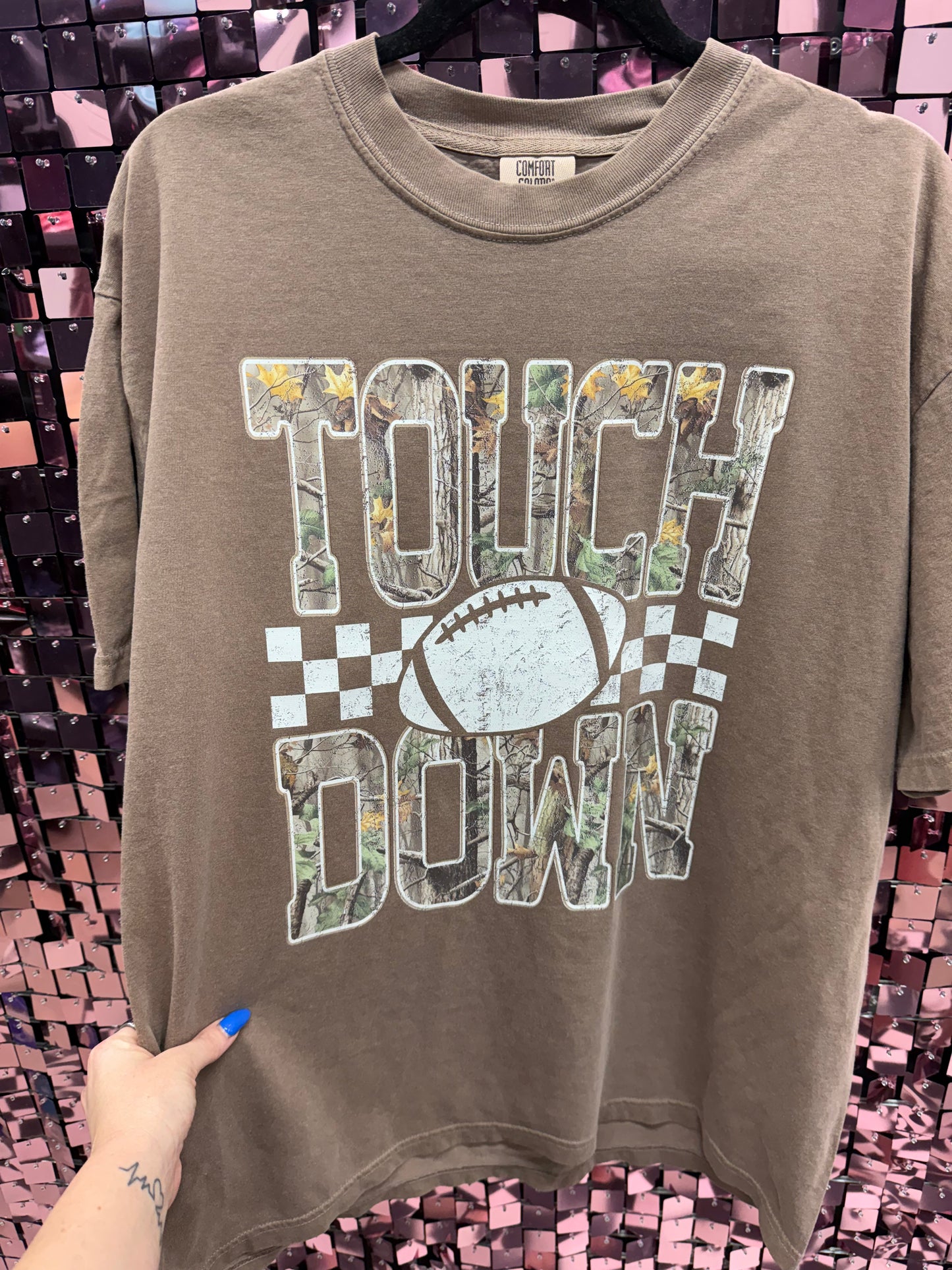 Camo Touchdown Tee or Sweatshirt