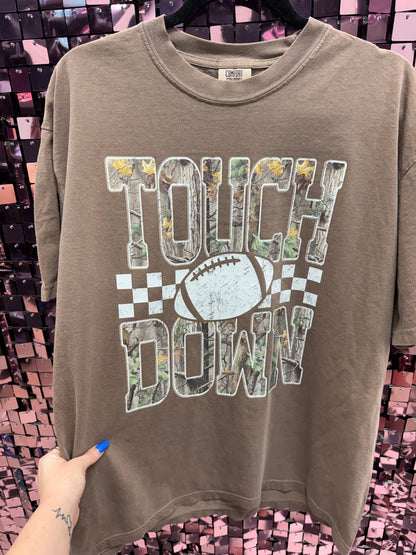 Camo Touchdown Tee or Sweatshirt