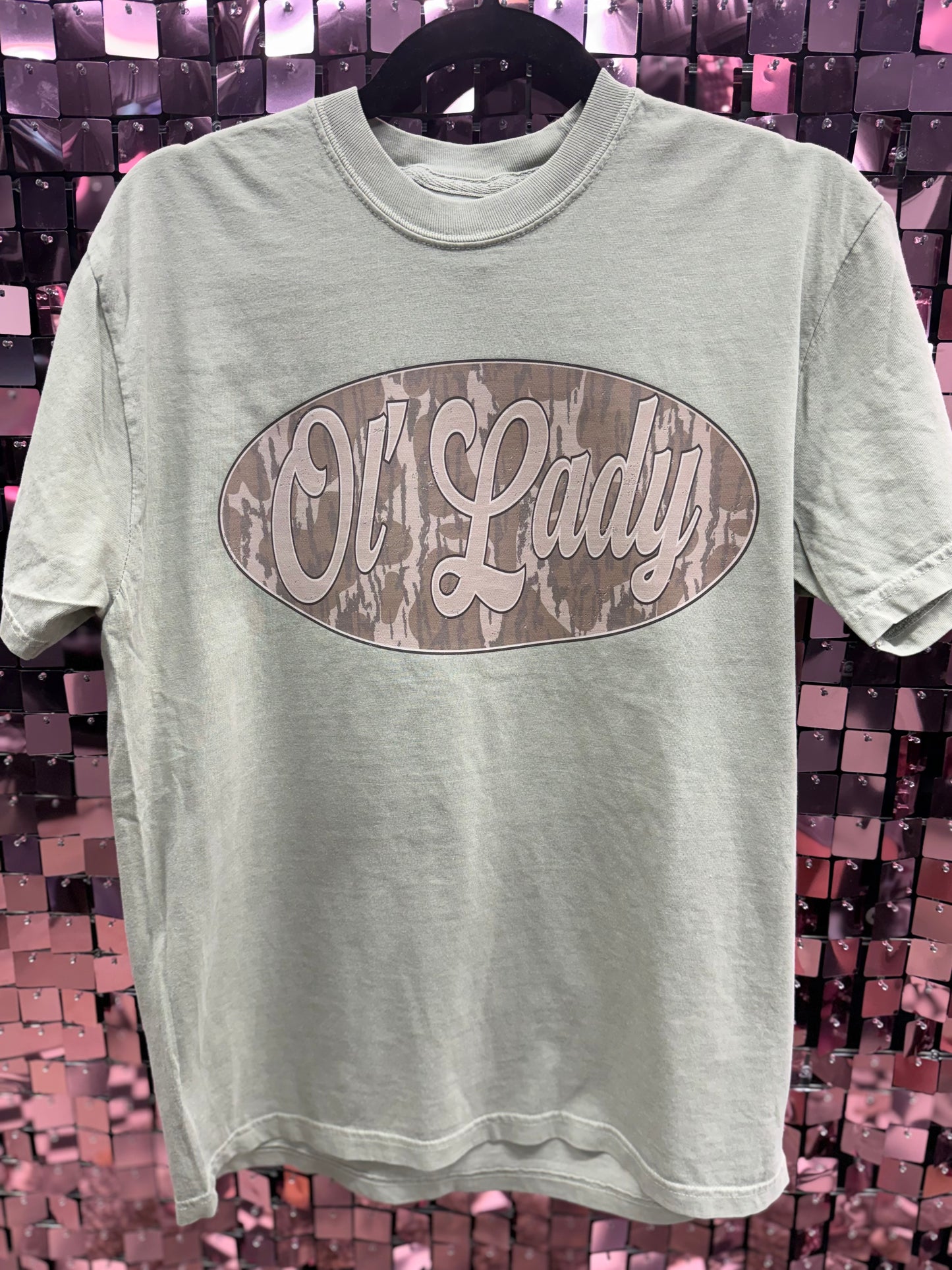 Camo Ol Lady Tee or Sweatshirt
