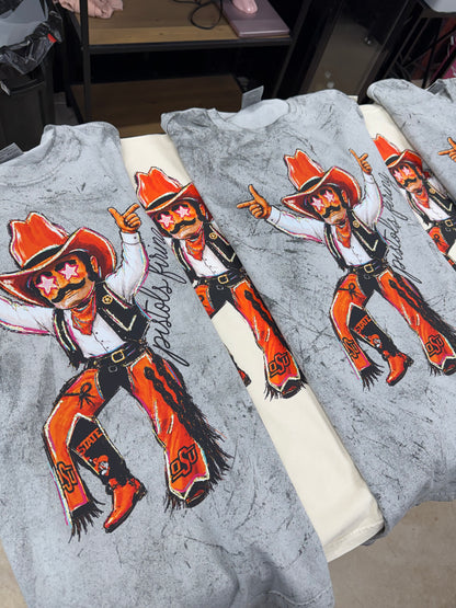 Orange Oklahoma Tee Or Sweatshirt