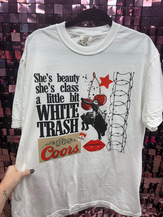 White Trash Collage Tee Or Sweatshirt