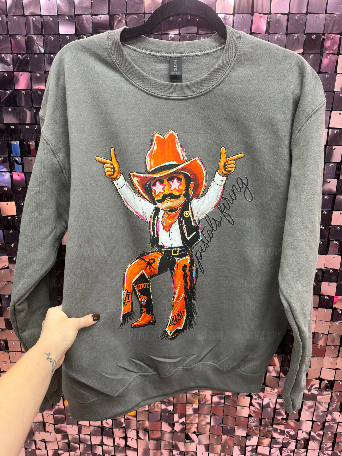 Orange Oklahoma Tee Or Sweatshirt
