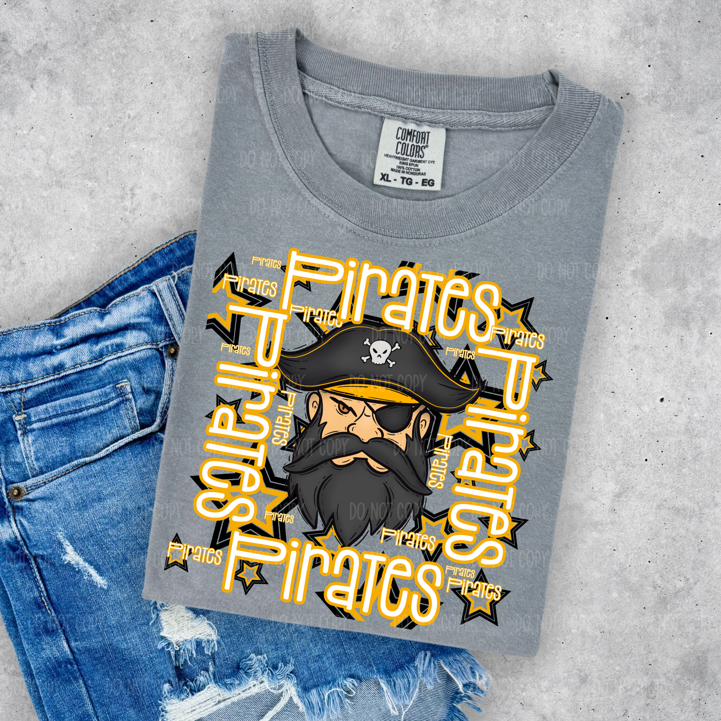 Pirates Star Collage Tee Or Sweatshirt