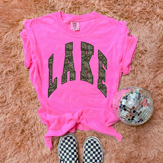 Camo Lake Comfort Colors Tee