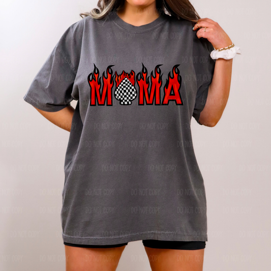 Mama Grunge Flames Tee Or Sweatshirt