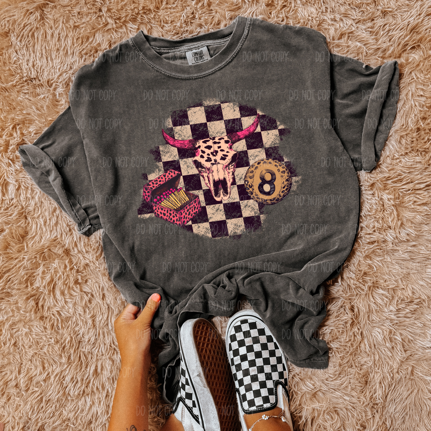 Pink Western Skull Tee Or Sweatshirt