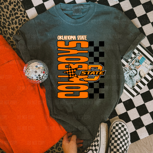 Orange Oklahoma Tee Or Sweatshirt