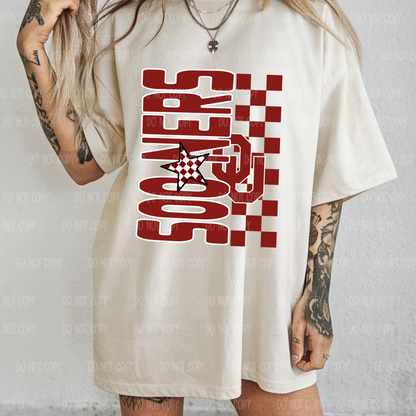 Crimson Oklahoma Tee Or Sweatshirt