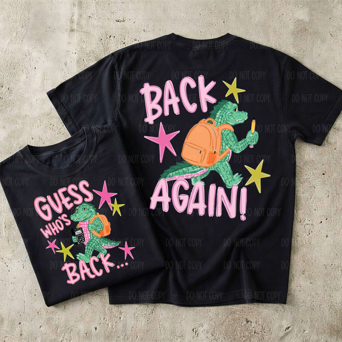 Guess Who's Back Pre-Made Gang Sheet 15X50 Back To School YOUTH SIZES