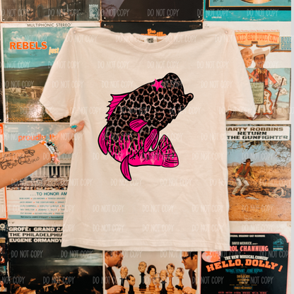 Neon Leopard Bass Comfort Colors Tee