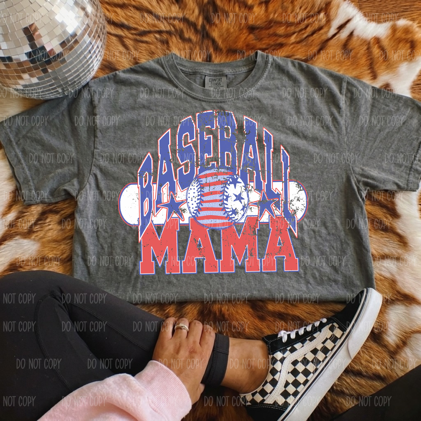 Mama Baseball Single Print DTF Transfer