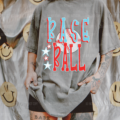 American Baseball Single Print DTF Transfer