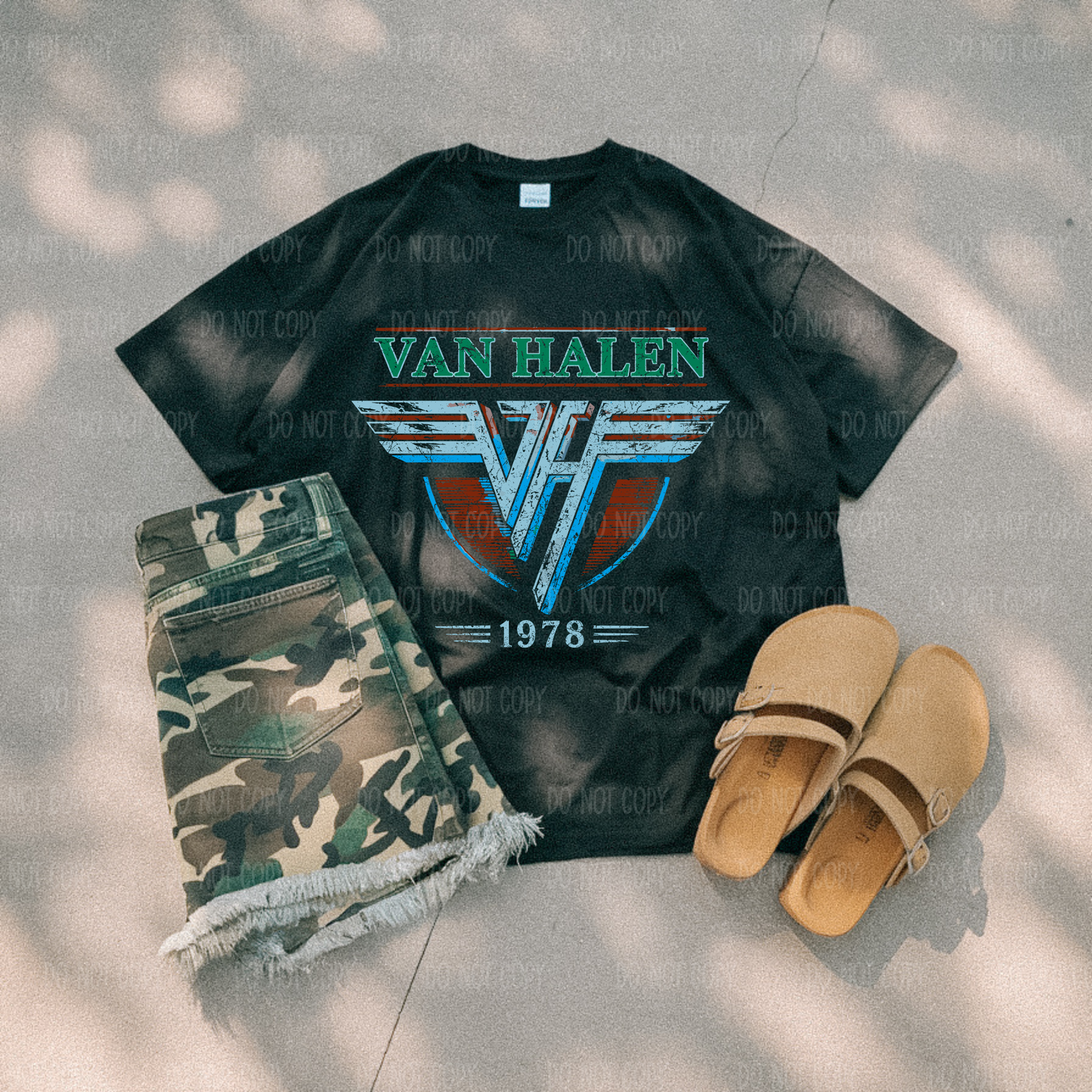 Halen (Halftone) Single Print DTF Transfer