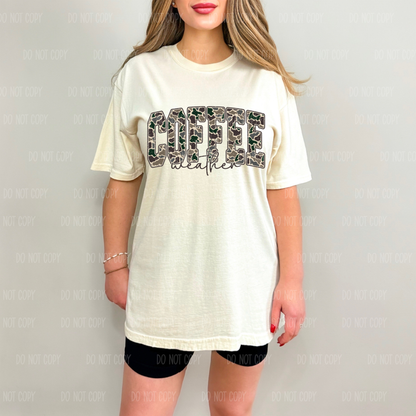 Coffee Weather Single Print DTF Transfer