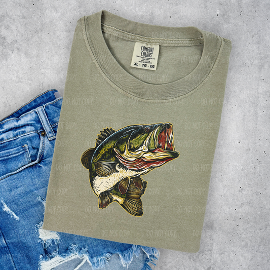 Big Mouth Bass Single Print DTF Transfer