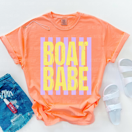 Boat Babe Single Print DTF Transfer